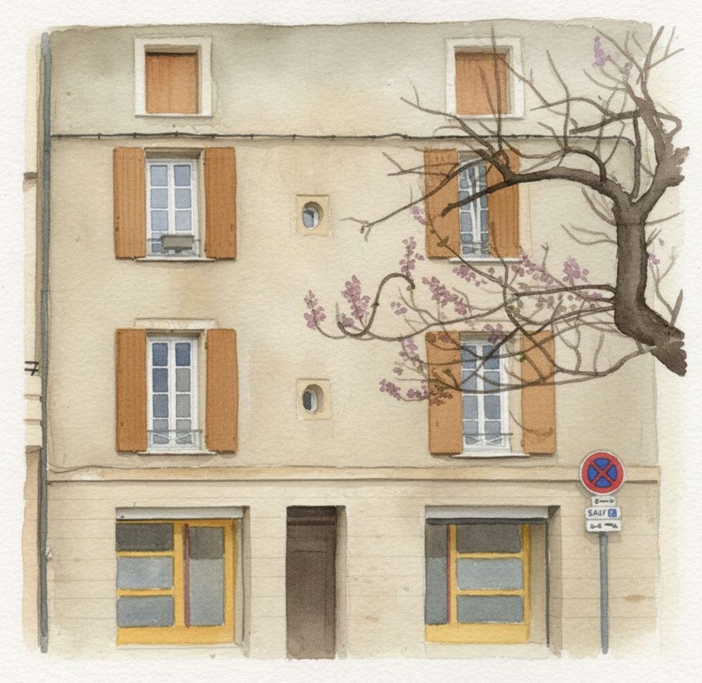 College du Tourrihou Watercolour SFW